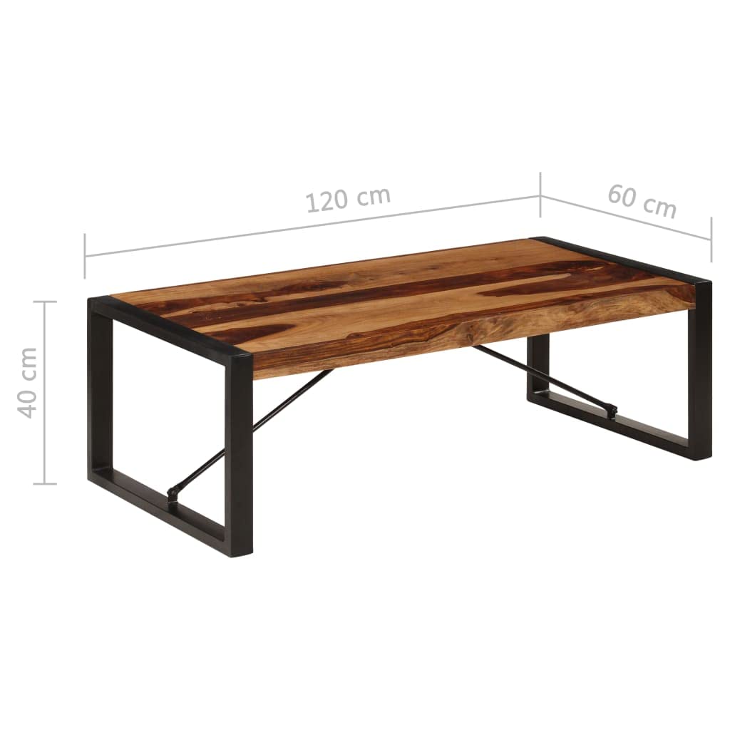 47.2"x23.6"x15.7" Solid Sheesham Wood Coffee Table Y980276