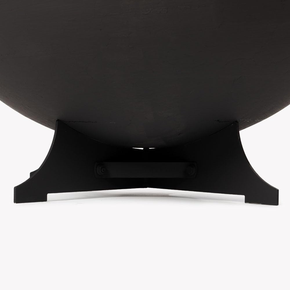 32in Cast Iron Wood Burning Fire Pit with Screen and Poker O2847