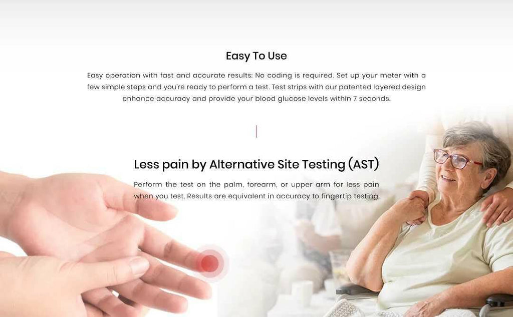 Talking Glucometer Diabetes Testing Kit with 100 Test Strips and 100 Lancets N356