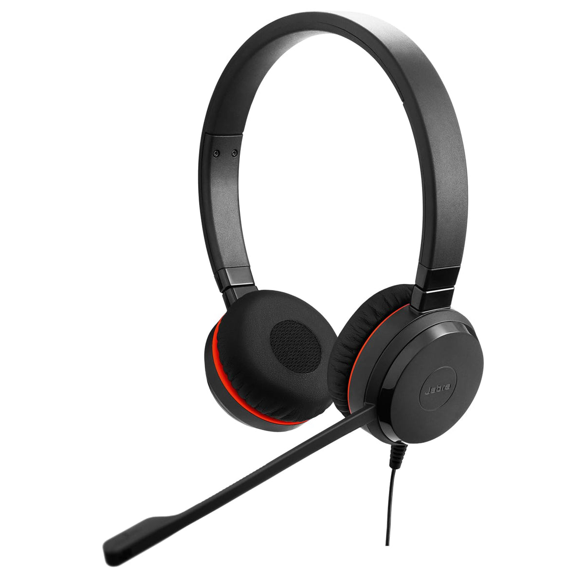 Wired Dual-Ear Headset with Mic, Black R6835