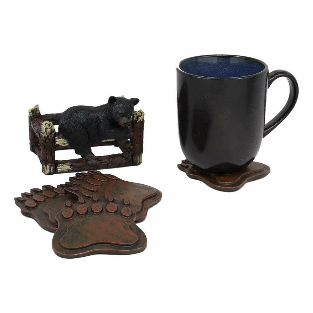 Black Bear Coaster Set of 4 C7082