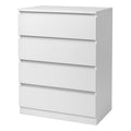 White 4 Drawer Dresser D87696