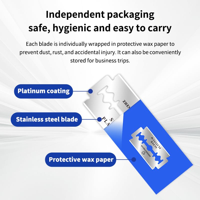 Double Edge Razor Blades, 100 Pack J161940