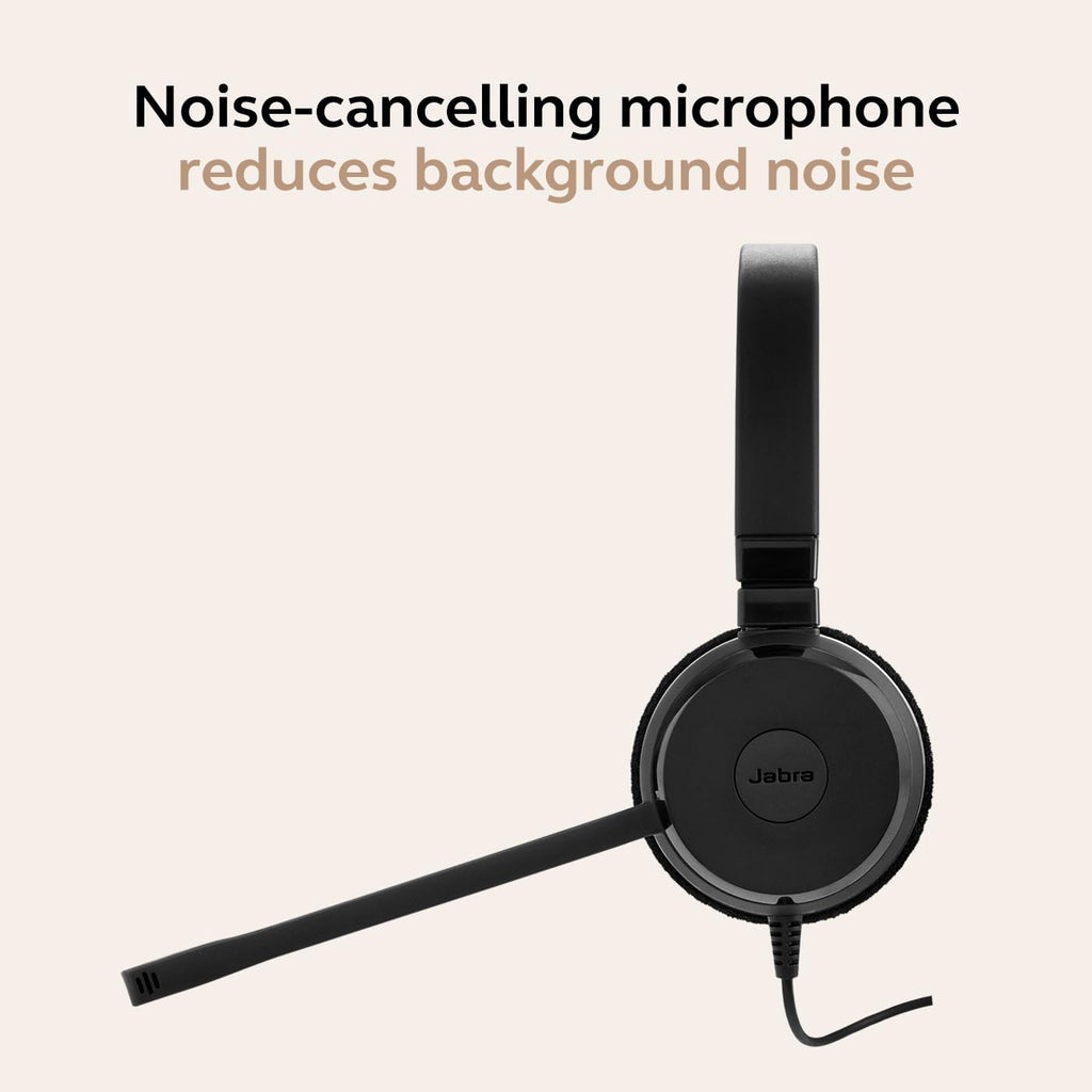 Wired Dual-Ear Headset with Mic, Black R6835