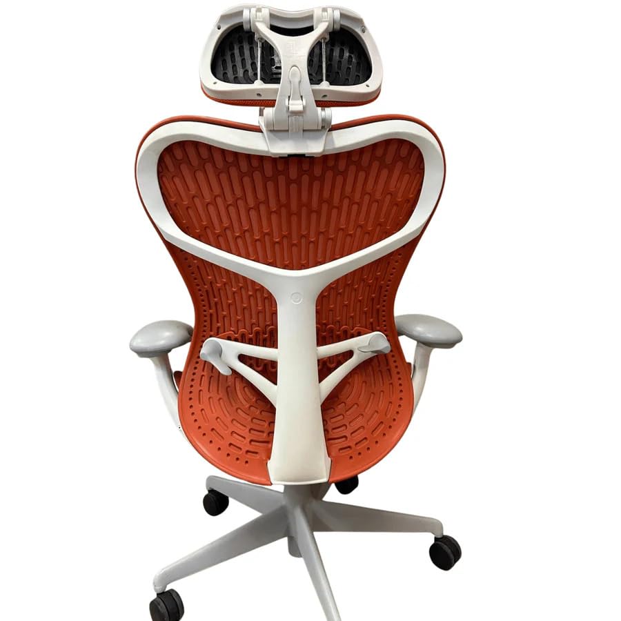 Turquoise Studio White Office Chair with Headrest J252