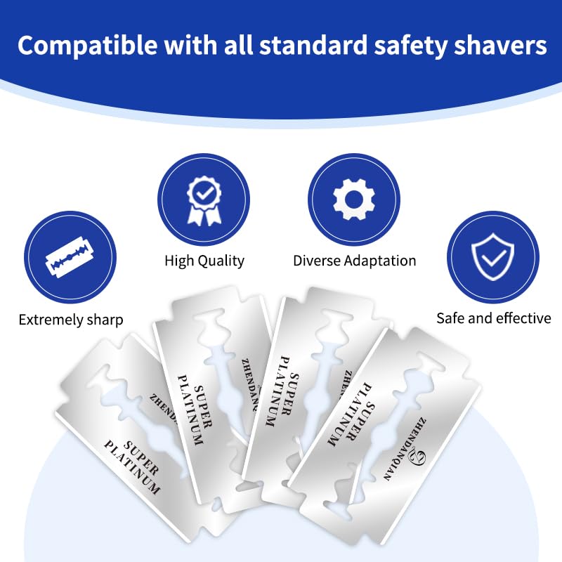 Double Edge Razor Blades, 100 Pack J161940
