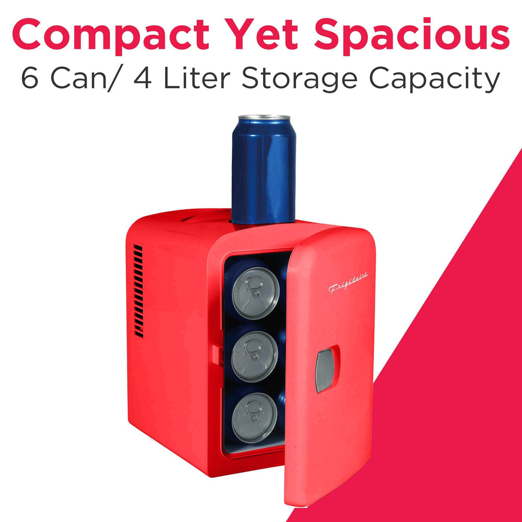 Portable Mini Fridge Cooler, 4 Liter, Red V571