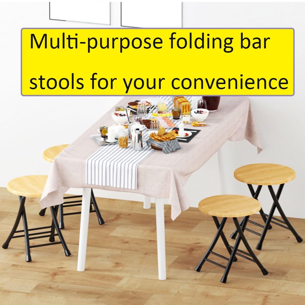 18 Inch Black Foldable Stool 220lbs Capacity O832213