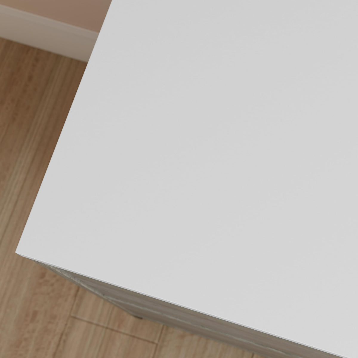 2-Drawer Wood File Cabinet with Metal Frame H894