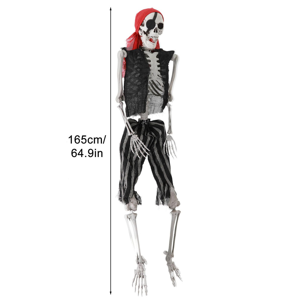 Life Size Pirate Skeleton with Movable Joints Q2016