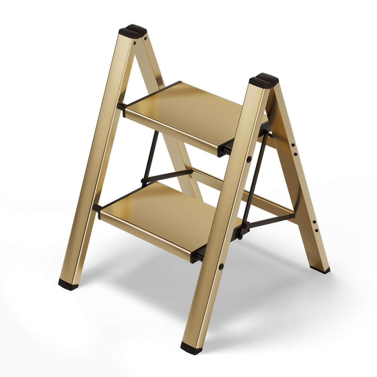 2 Step Aluminum Foldable Step Stool H308032