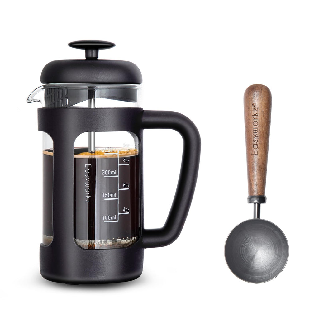 12 oz French Press Coffee Tea Maker with Measuring Spoon Z611242