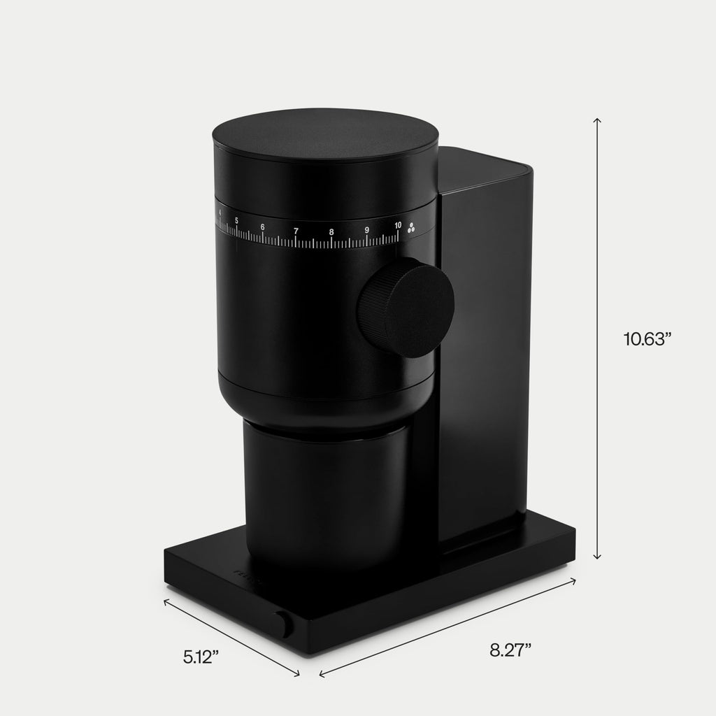 Electric Conical Burr Coffee Grinder, 48 mm Burrs, Black Y368