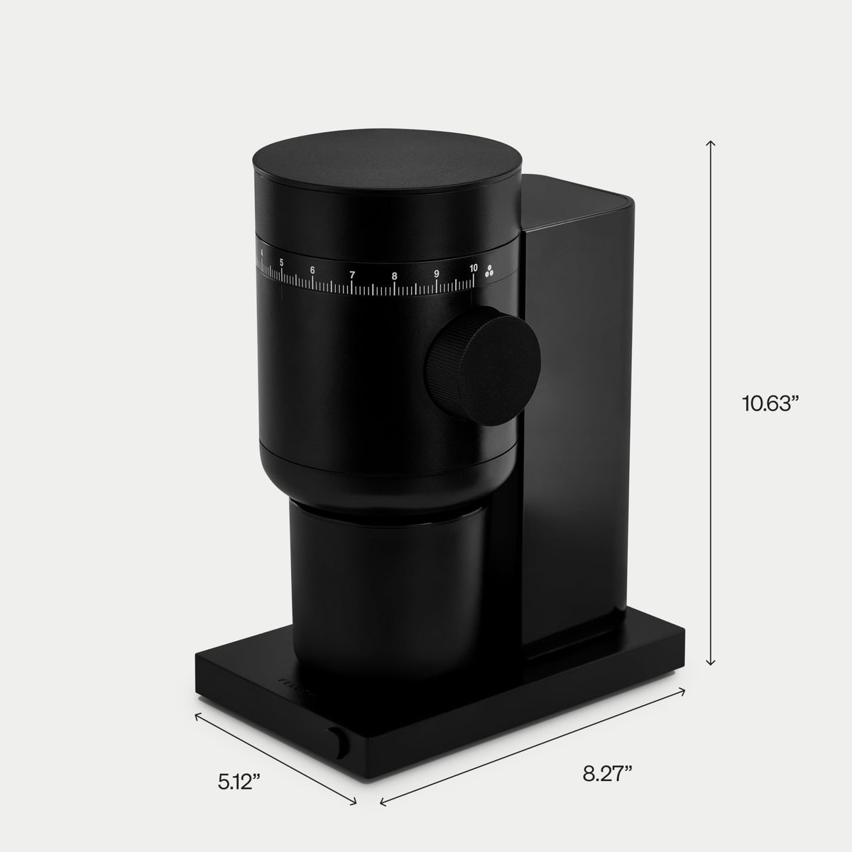 Electric Conical Burr Coffee Grinder, 48 mm Burrs, Black Y368