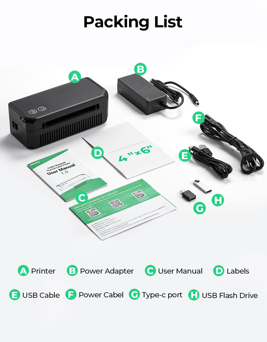 Bluetooth Thermal Label Printer U67751