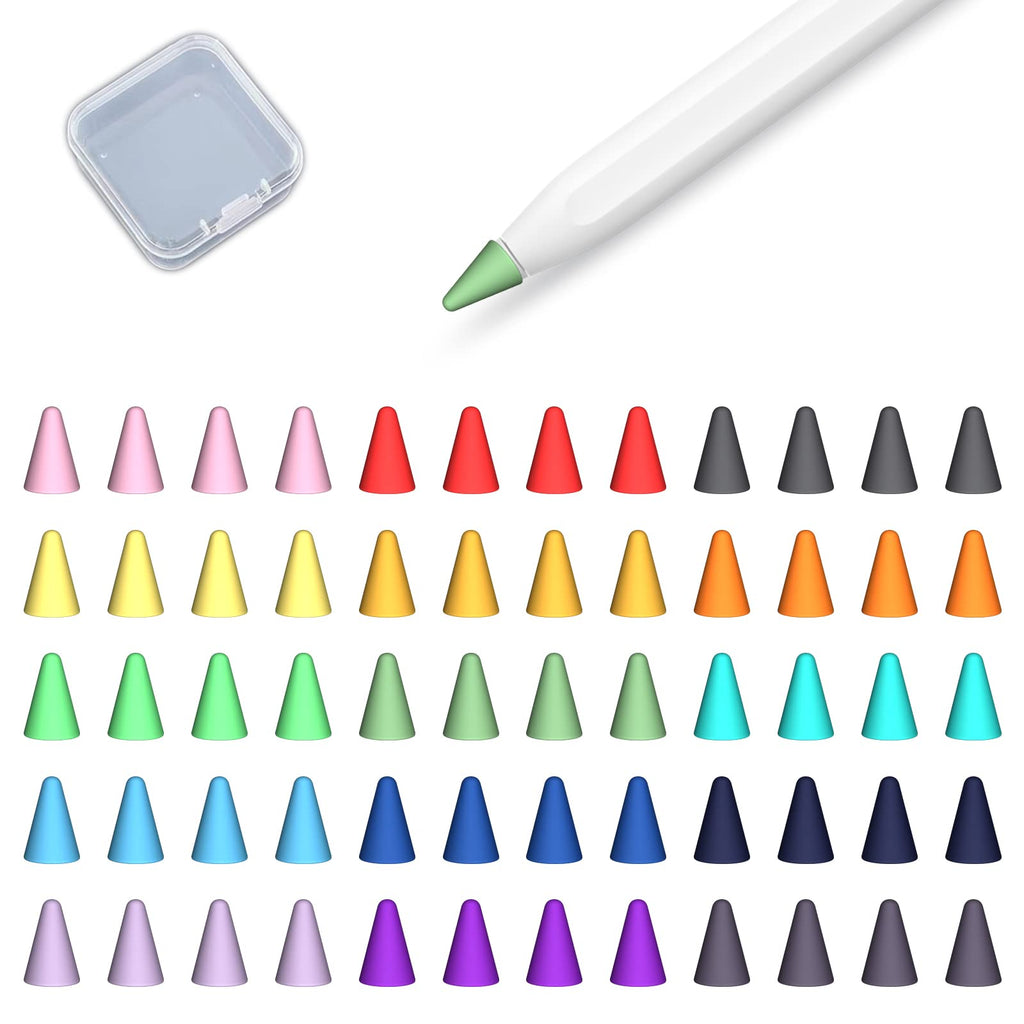 60 Pack Anti-Slip Silicone Tip Cover for Apple Pencil R452