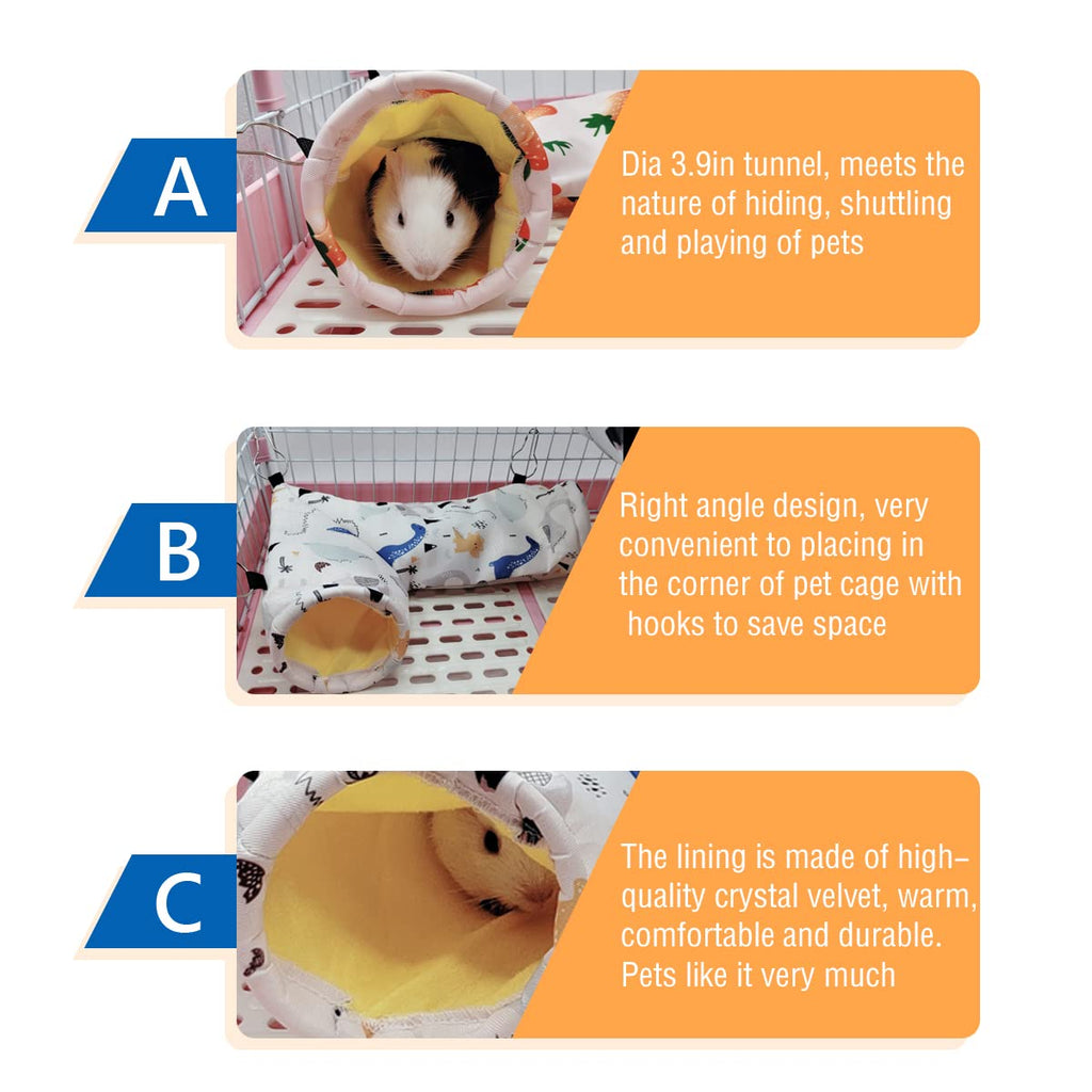 Guinea Pig Rat Corner Tunnel & Tubes Collapsible Q44738