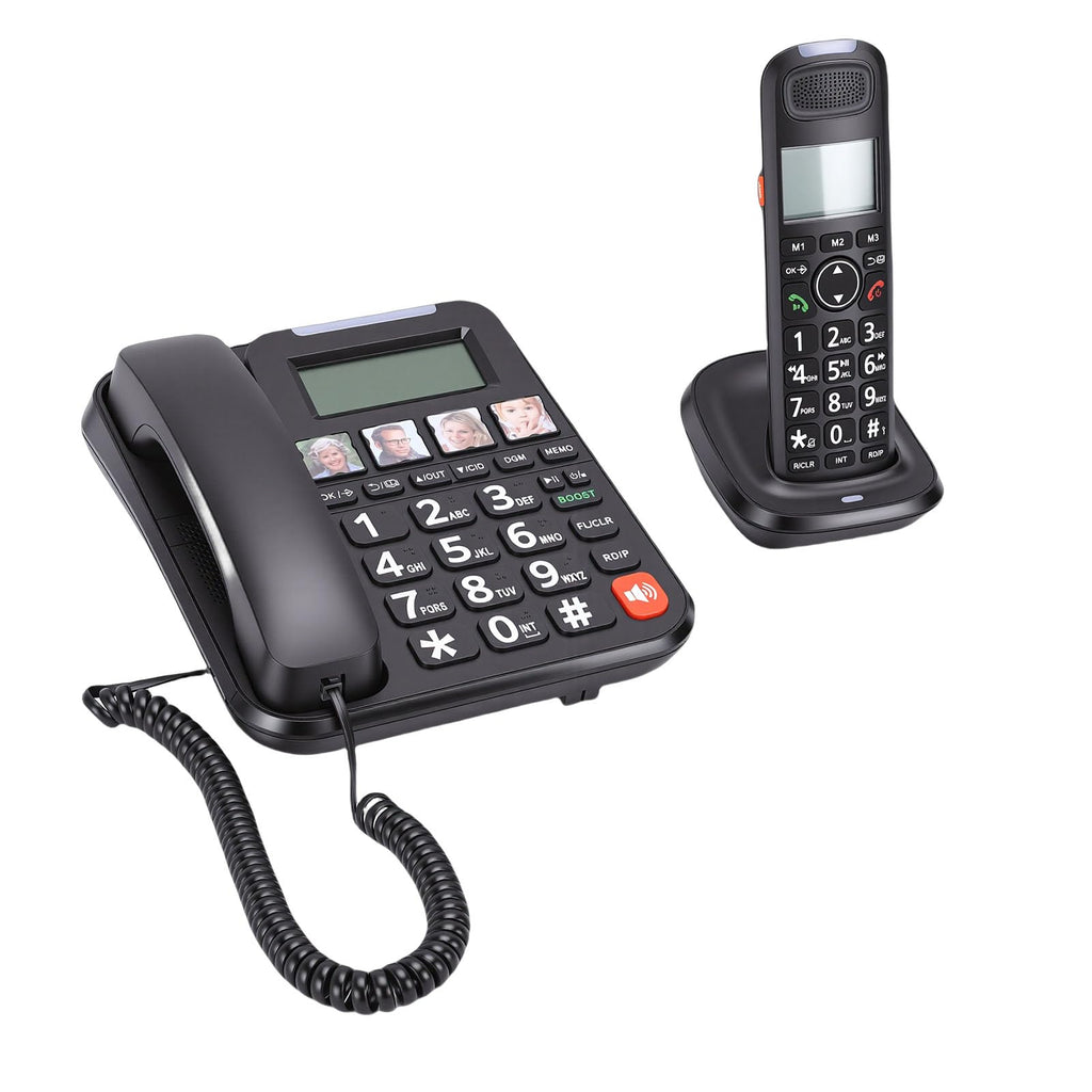 Expandable Corded/Cordless Phone System with Big Buttons X701