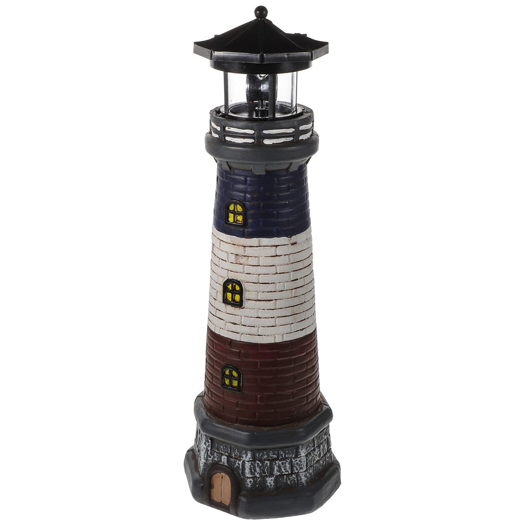 Solar Lighthouse Garden Lights Outdoor Waterproof Resin Statue Lamp M7048