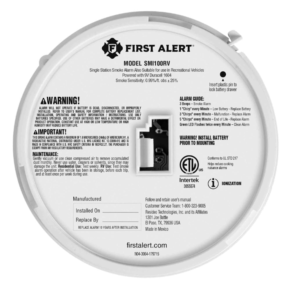 Battery-Operated Smoke Alarm R394209