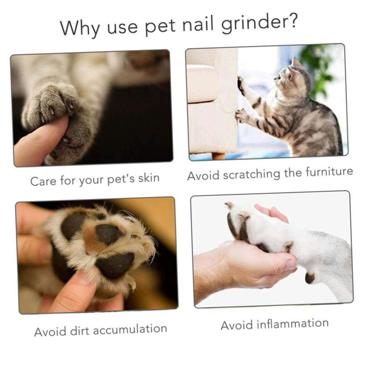 Dog Nail Grinder Electric Pet Nail Clipper A95633