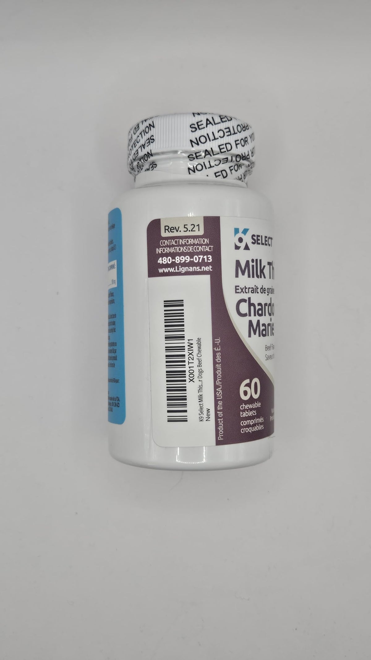 Milk Thistle Liver Support 60 Beef Chewable Tablets Z3611
