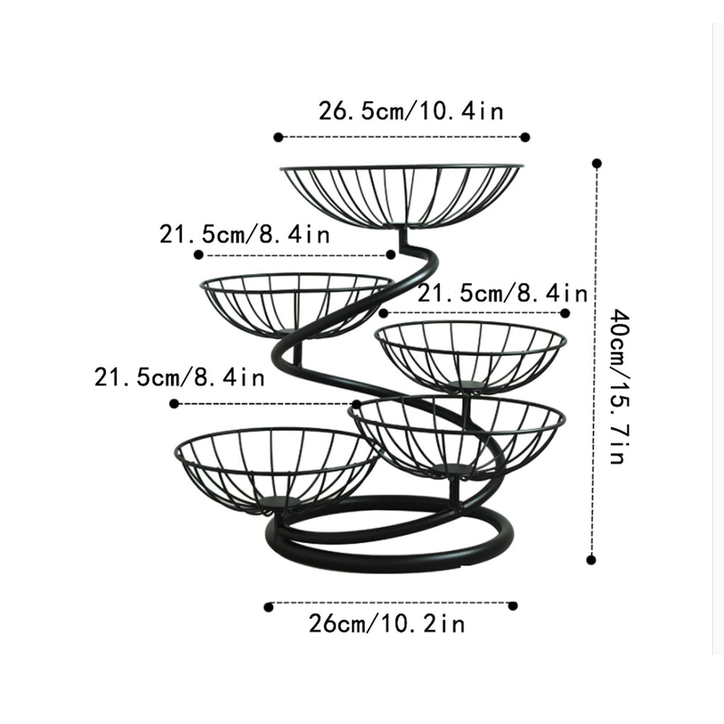 Fruit Bowl Multi-layer Fruit Tray Large Capacity F342