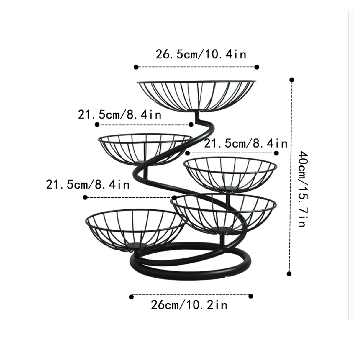 Fruit Bowl Multi-layer Fruit Tray Large Capacity F342
