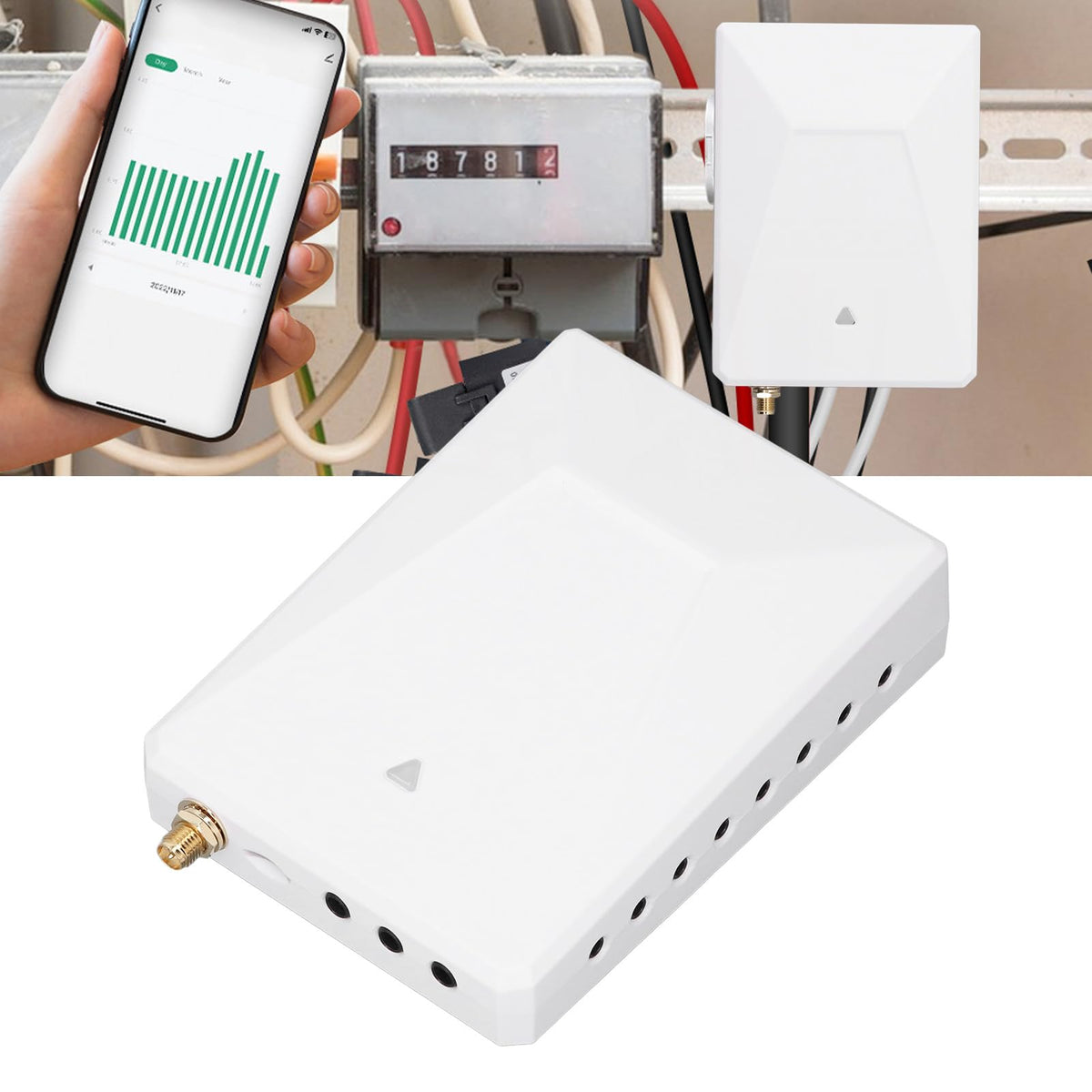 WiFi 3 Phase 4 Wire Bidirectional Energy Meter with Sensors C851370