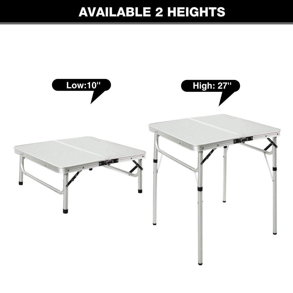 Small Square Folding Aluminum Camping Table H654299