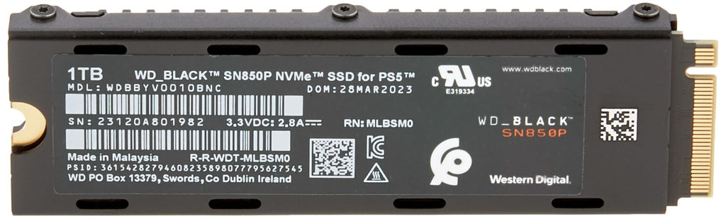 1TB NVMe M.2 SSD with Heatsink B136