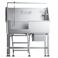 46" Stainless Steel Dog Washing Station with Removable Left Ramp & Storage Drawer G9452