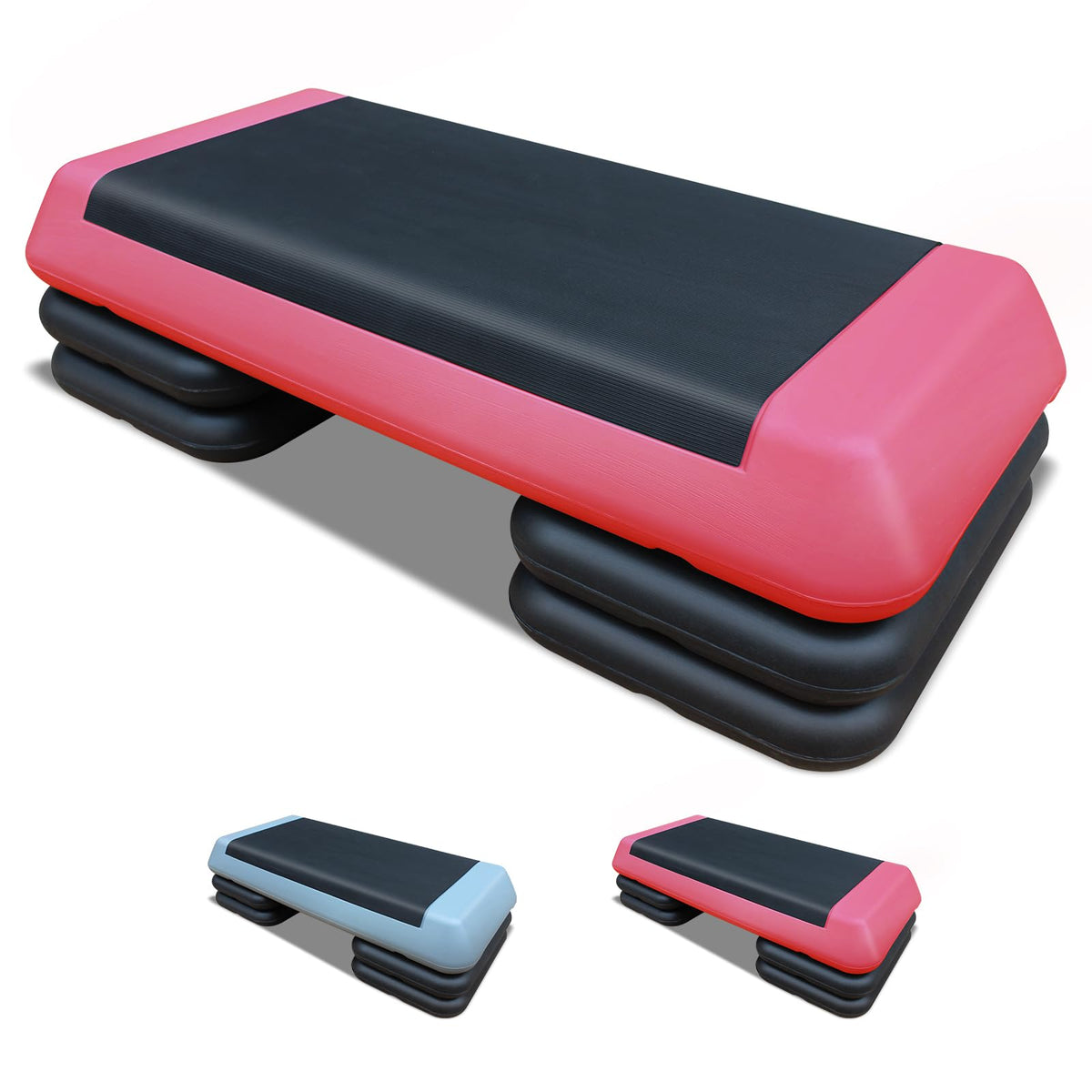 28.5'' Adjustable Aerobic Step Platform with 4 Stackable Risers G545331