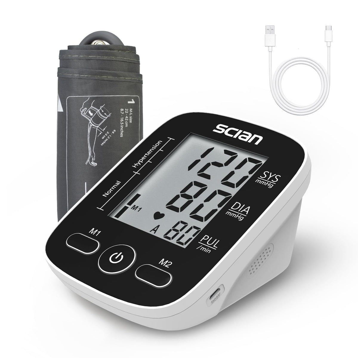 Automatic Upper Arm Blood Pressure Monitor with Large Cuff L2810