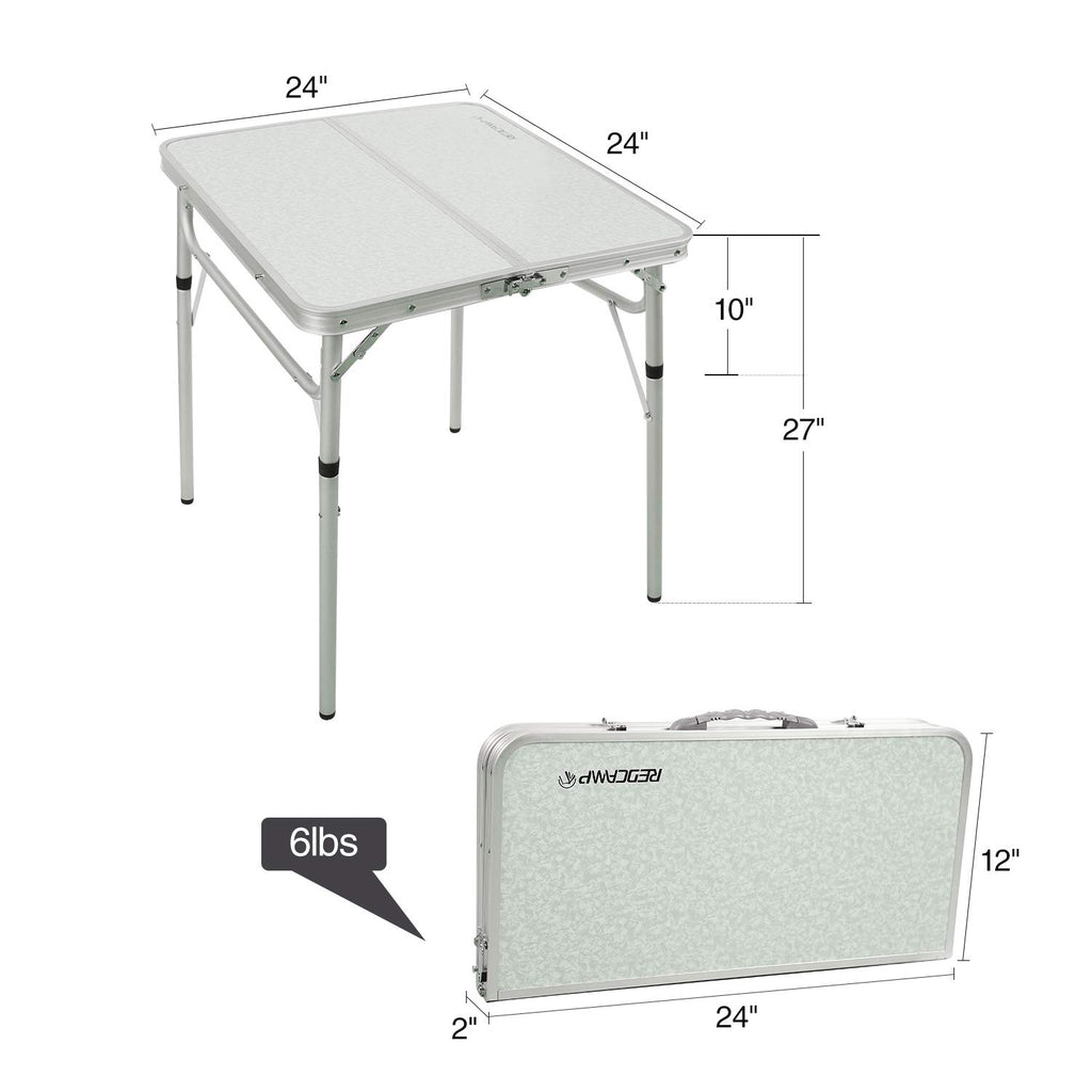 Small Square Folding Aluminum Camping Table H654299