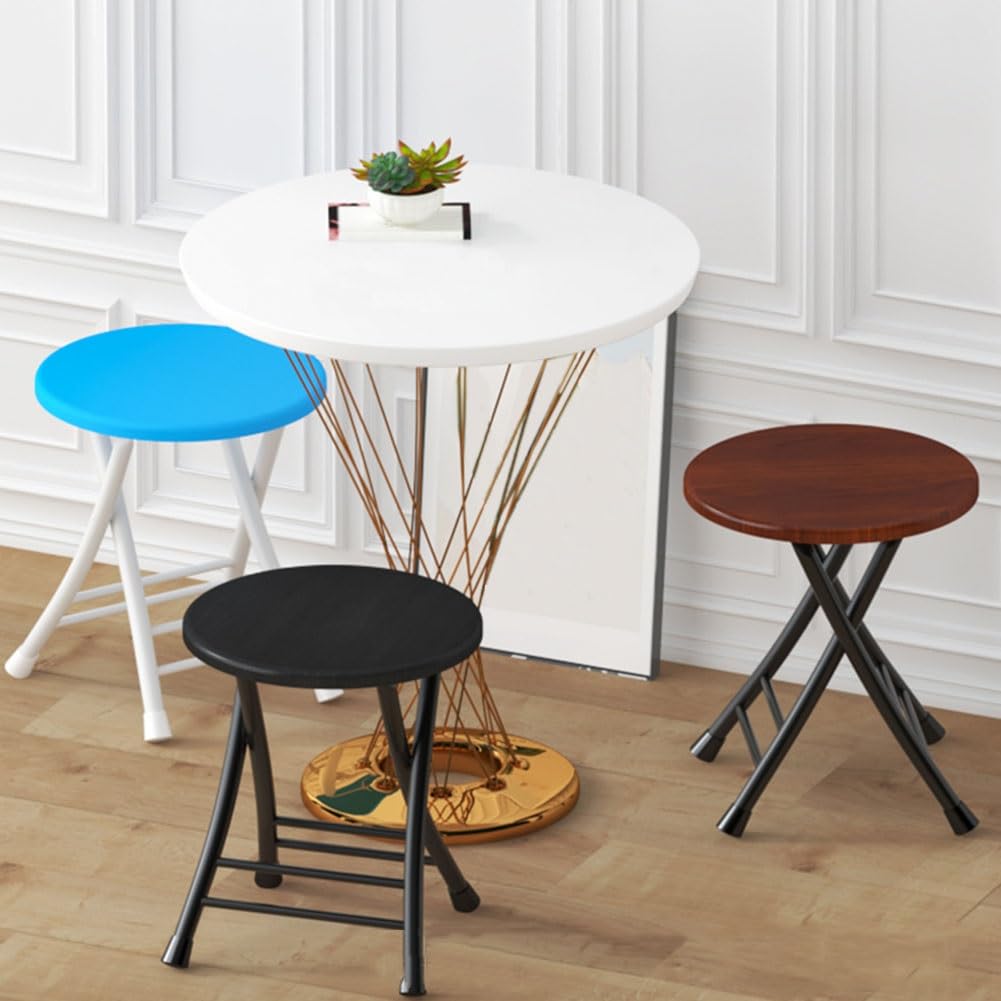 18 Inch Black Foldable Stool 220lbs Capacity O832213