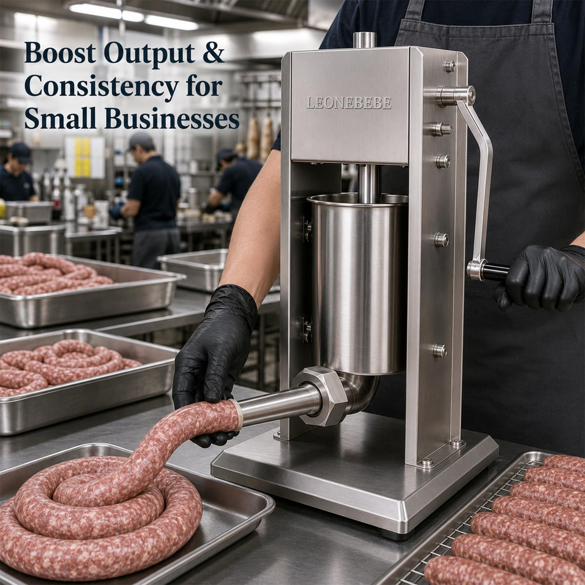 Stainless Steel 7Lbs/3L Vertical Sausage Stuffer X907206
