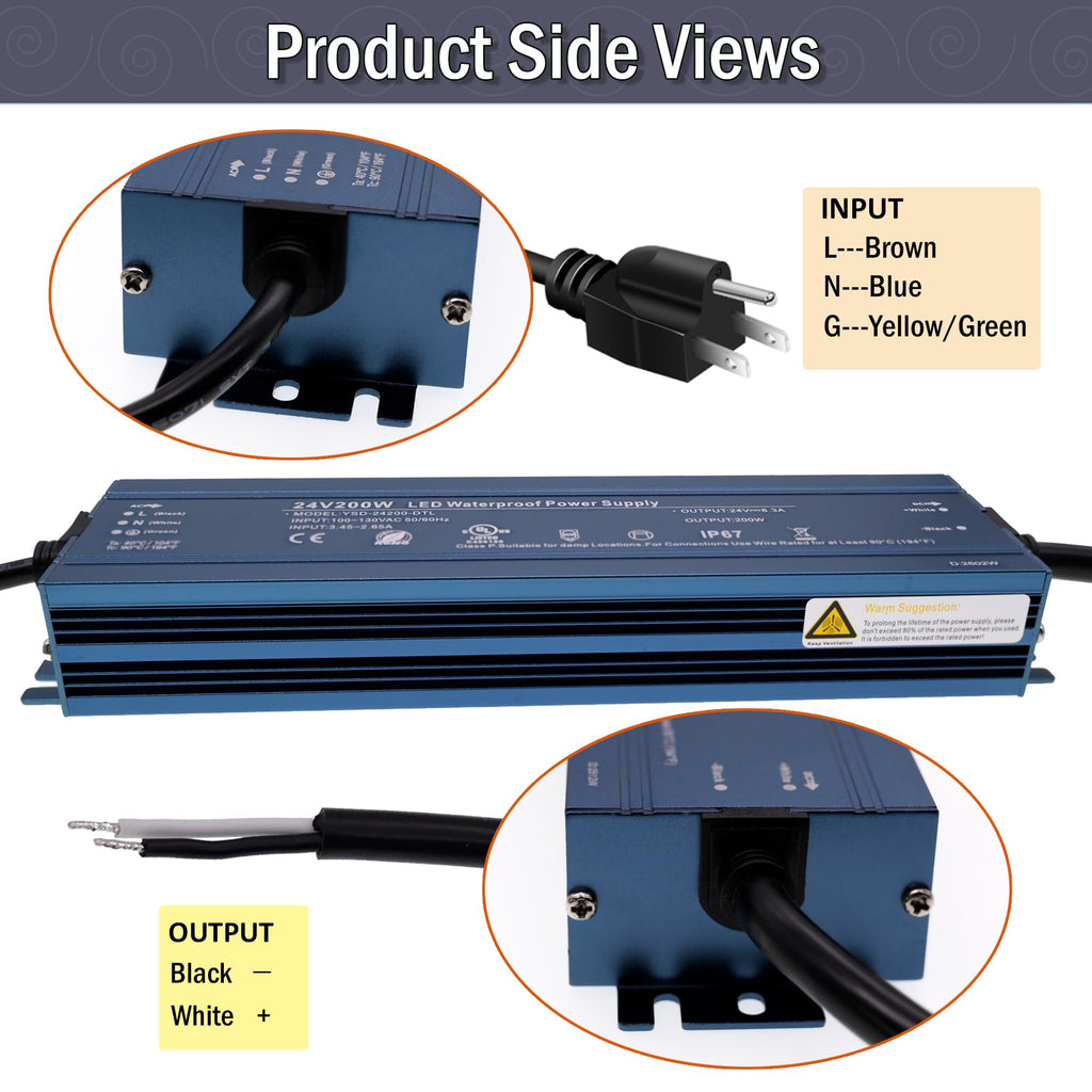 24V 200W UL Listed LED Power Supply O338