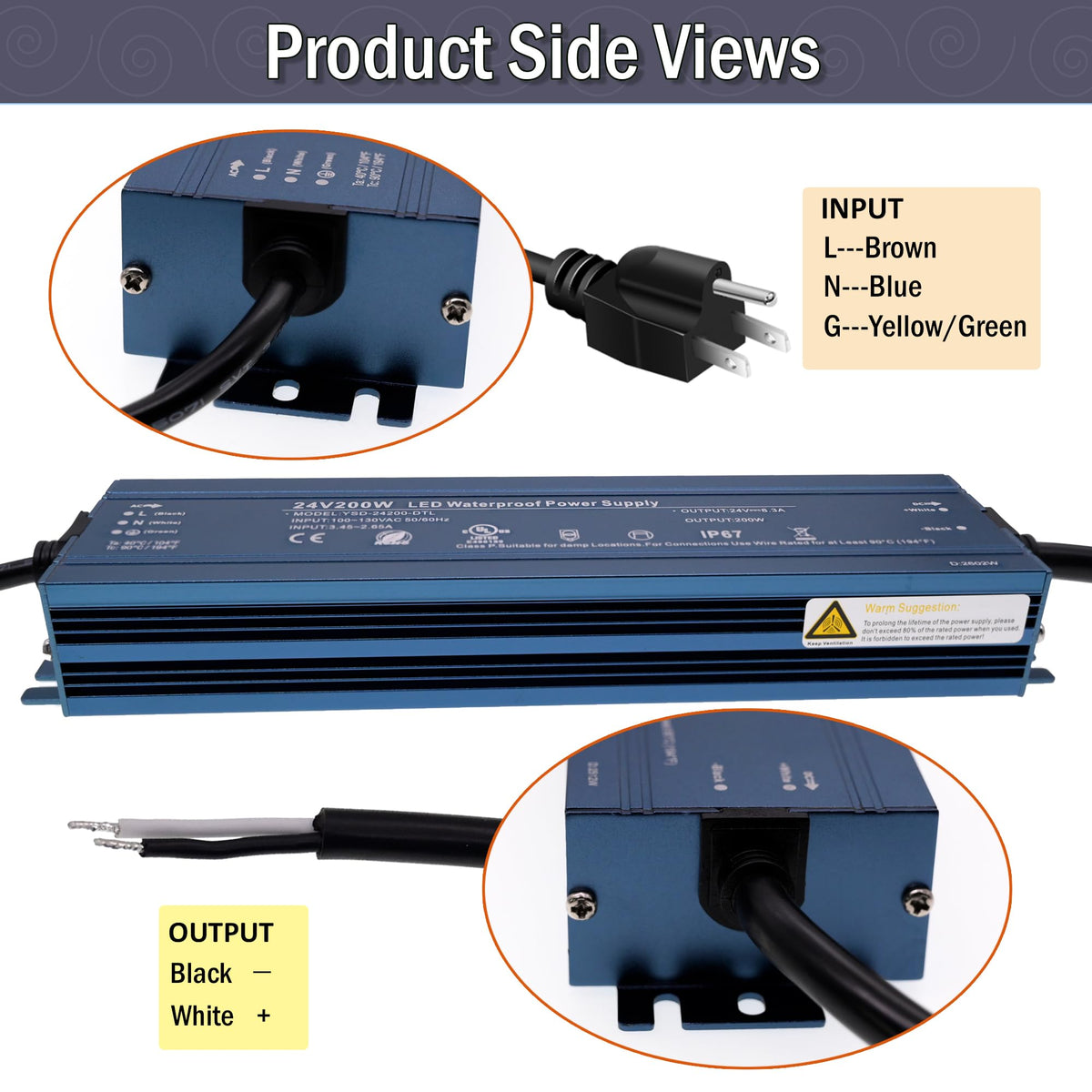 24V 200W UL Listed LED Power Supply O338