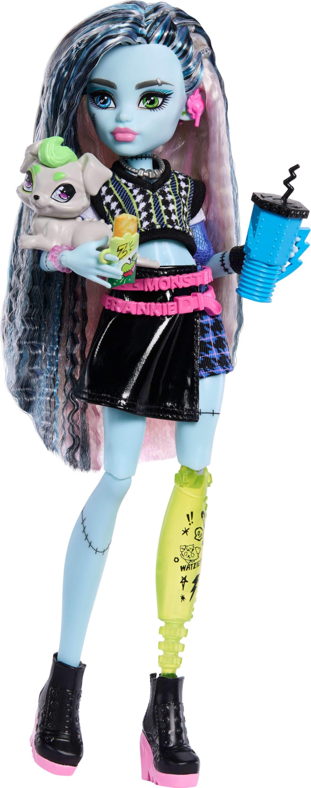 Frankie Stein Doll with Pet Dog L898