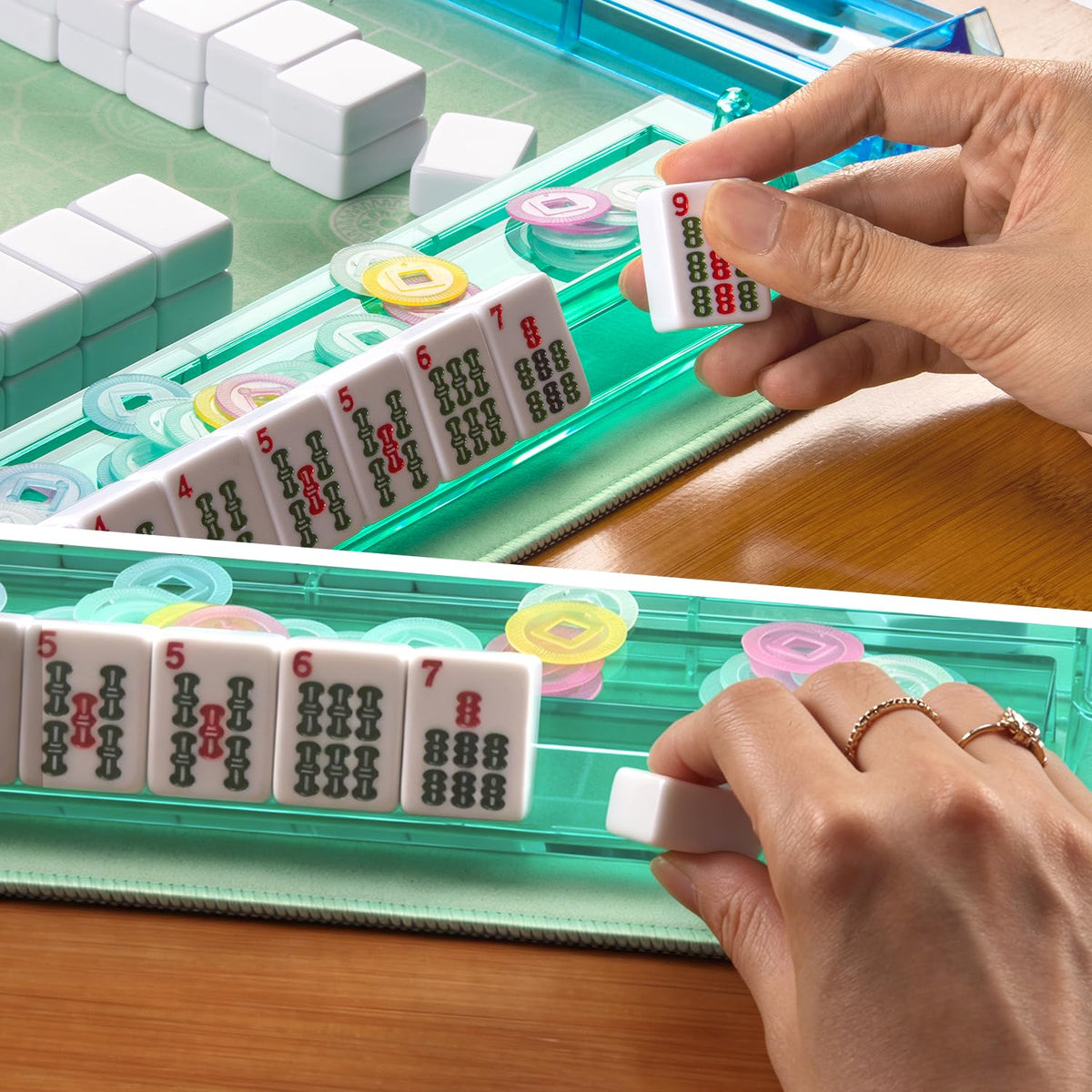 American Mahjong Set with Mat and Racks H52312