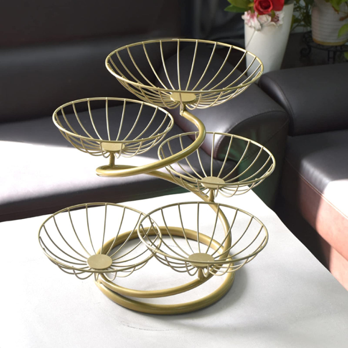 Fruit Bowl Multi-layer Fruit Tray Large Capacity F342