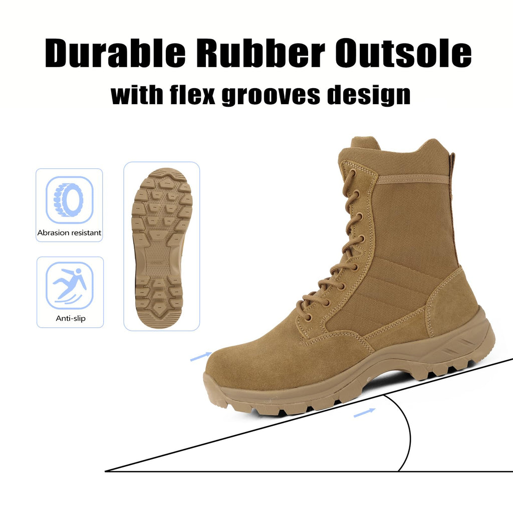 Lightweight Tactical Boots with Side Zipper C423717