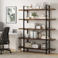 5 Tier Rustic Open Bookshelf C10724