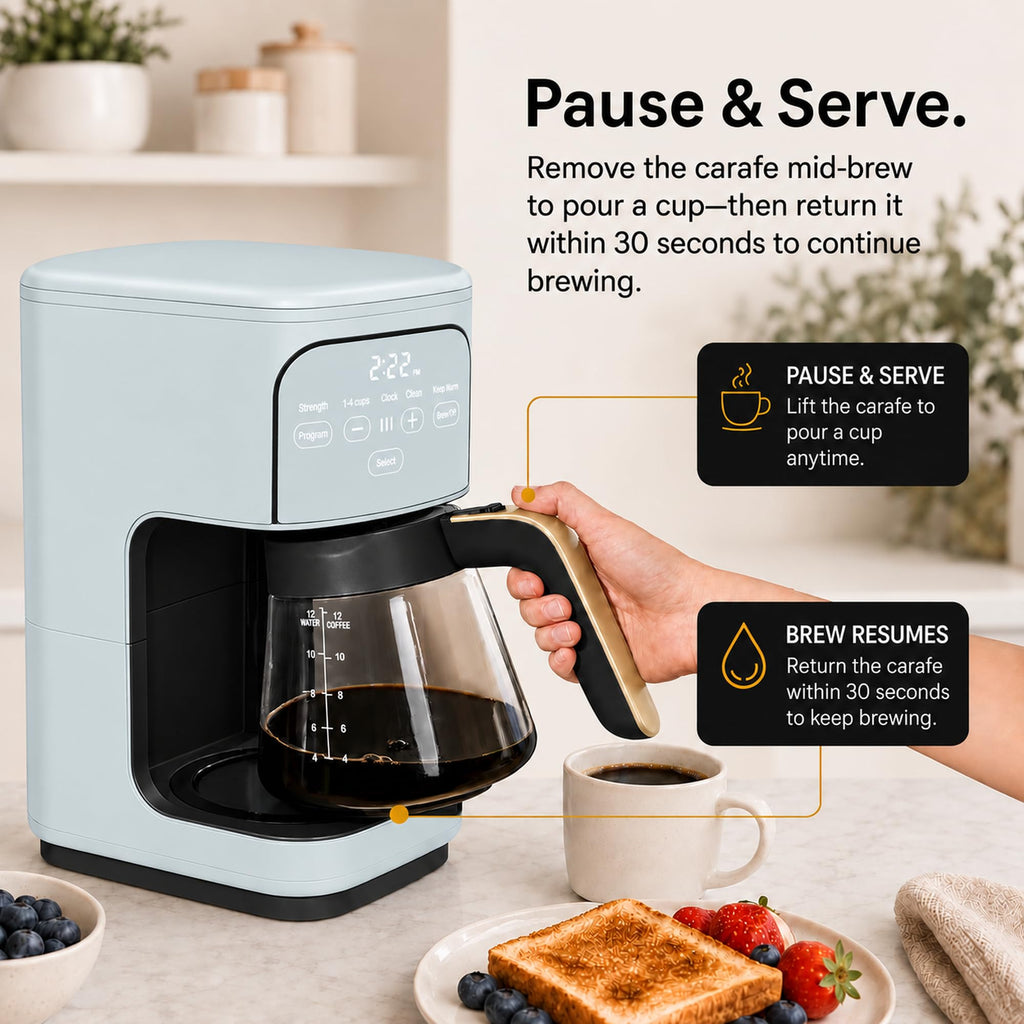 12-Cup Programmable Drip Coffee Maker E353158
