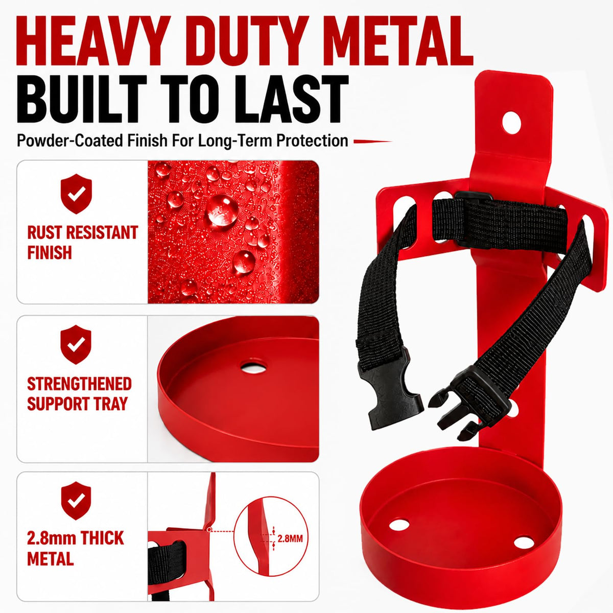 Fire Extinguisher Wall Mount Bracket 2.5 lb 1 Pack O35904