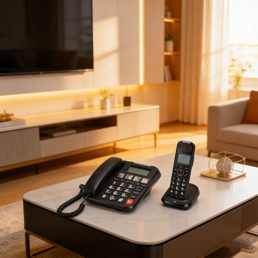 Expandable Corded/Cordless Phone System with Big Buttons X701