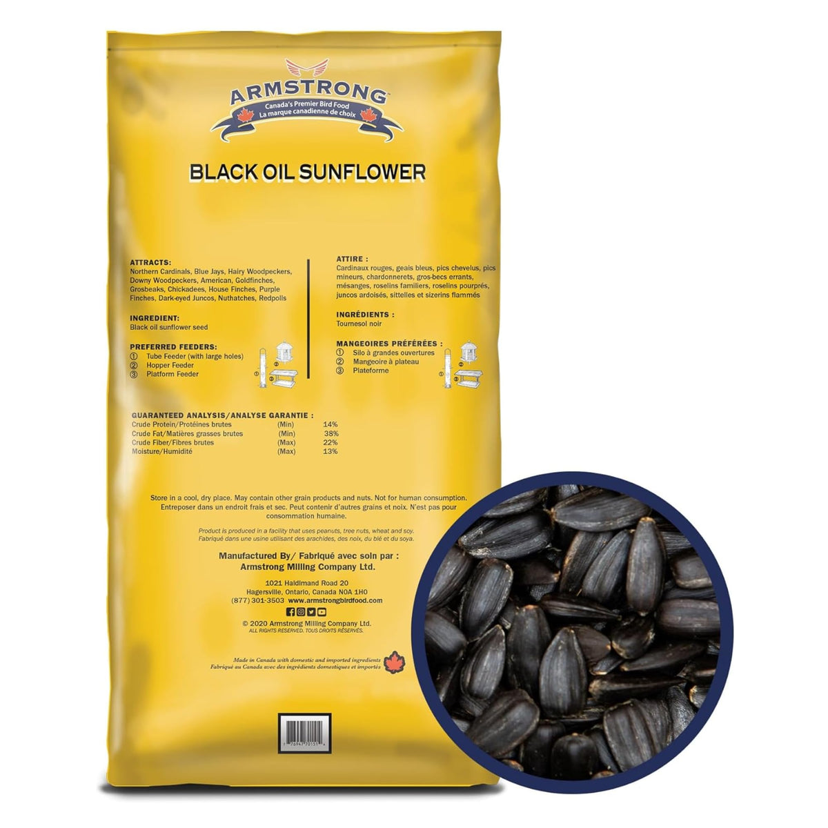 Black Oil Sunflower Bird Seed 25 Pounds M860