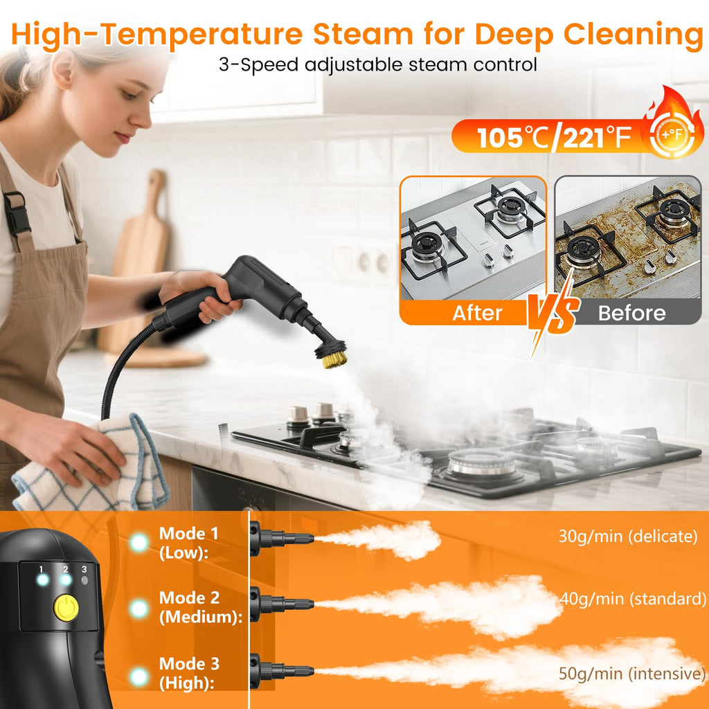 3-Level Handheld Steam Cleaner Y1841