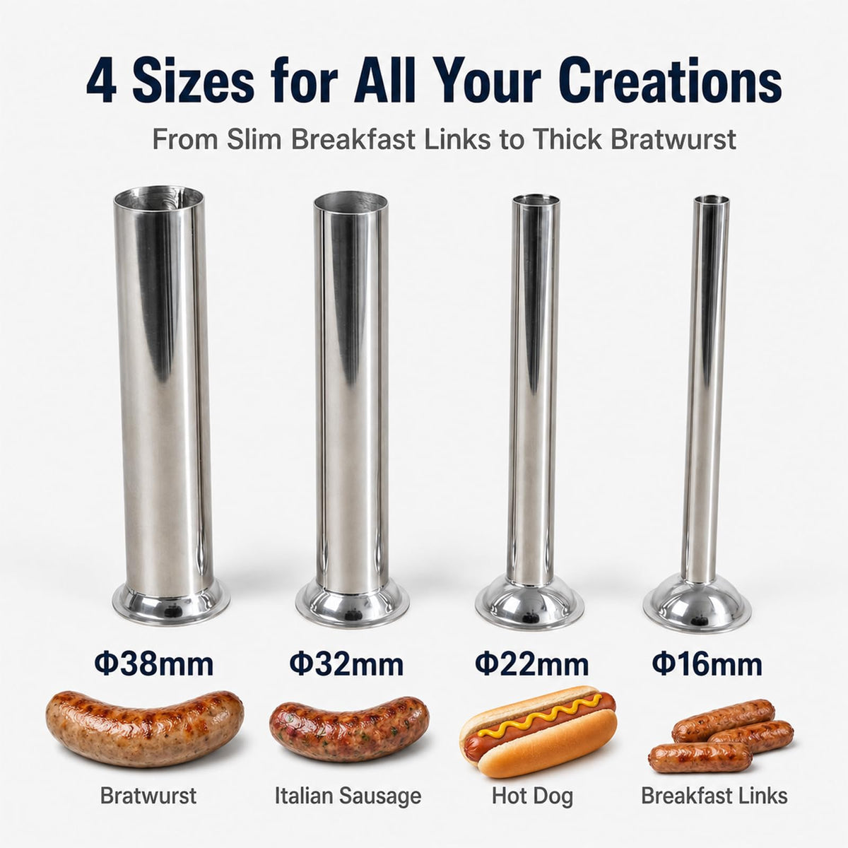 Stainless Steel 7Lbs/3L Vertical Sausage Stuffer X907206